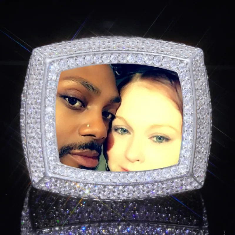 3D CUSTOM PICTURE ICED RING sold by The GUU Shop