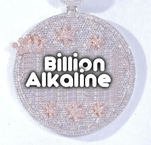 CUSTOM LETTER NECKLACE 3D BIG CROWN DISC sold by The GUU Shop