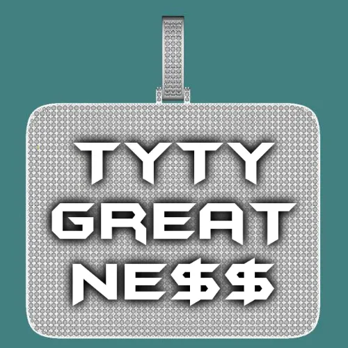 CUSTOM LETTER NECKLACE 3D BIG SQUARE sold by The GUU Shop