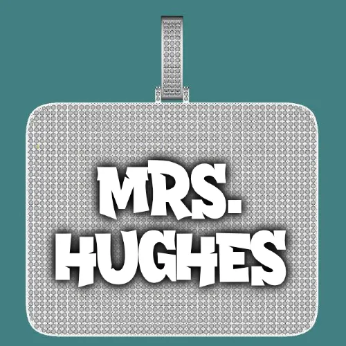 CUSTOM LETTER NECKLACE 3D BIG SQUARE sold by The GUU Shop