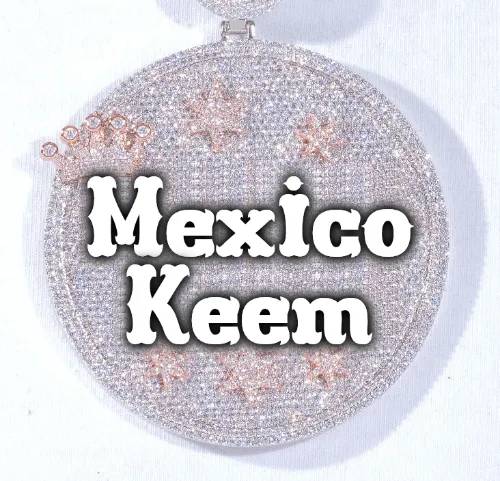 CUSTOM LETTER NECKLACE 3D BIG CROWN DISC sold by The GUU Shop