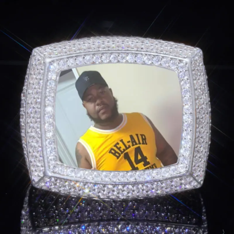 3D CUSTOM PICTURE ICED RING sold by The GUU Shop