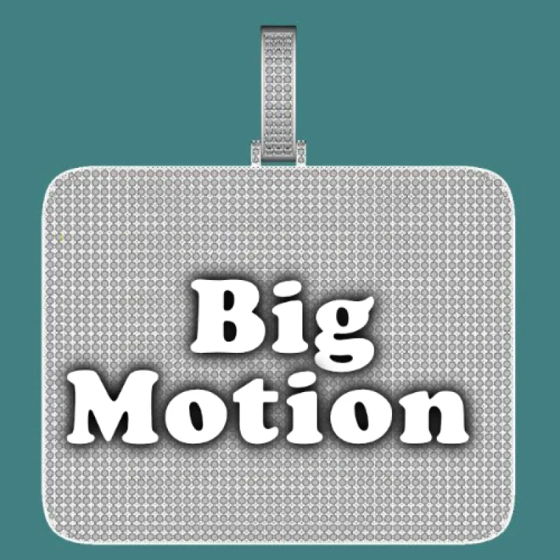 CUSTOM LETTER NECKLACE 3D BIG SQUARE sold by The GUU Shop