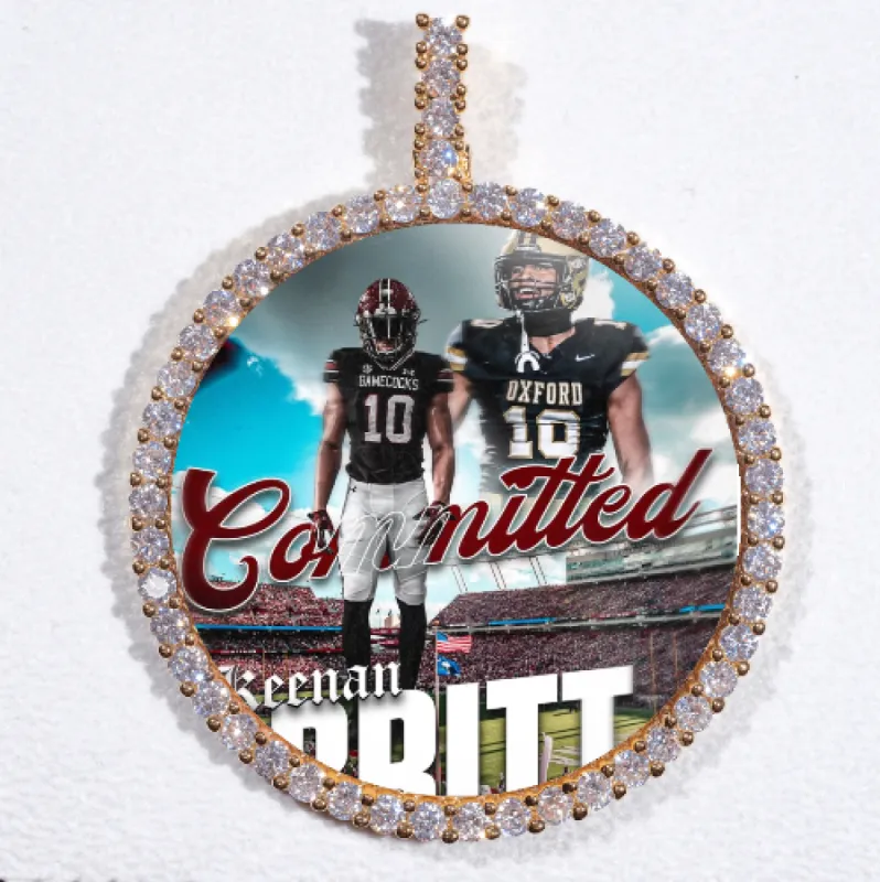 LARGE 3D CIRCLE CUSTOM PICTURE PENDANT sold by The GUU Shop