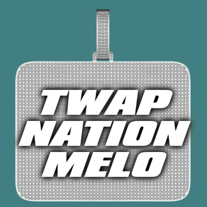 CUSTOM LETTER NECKLACE 3D BIG SQUARE sold by The GUU Shop