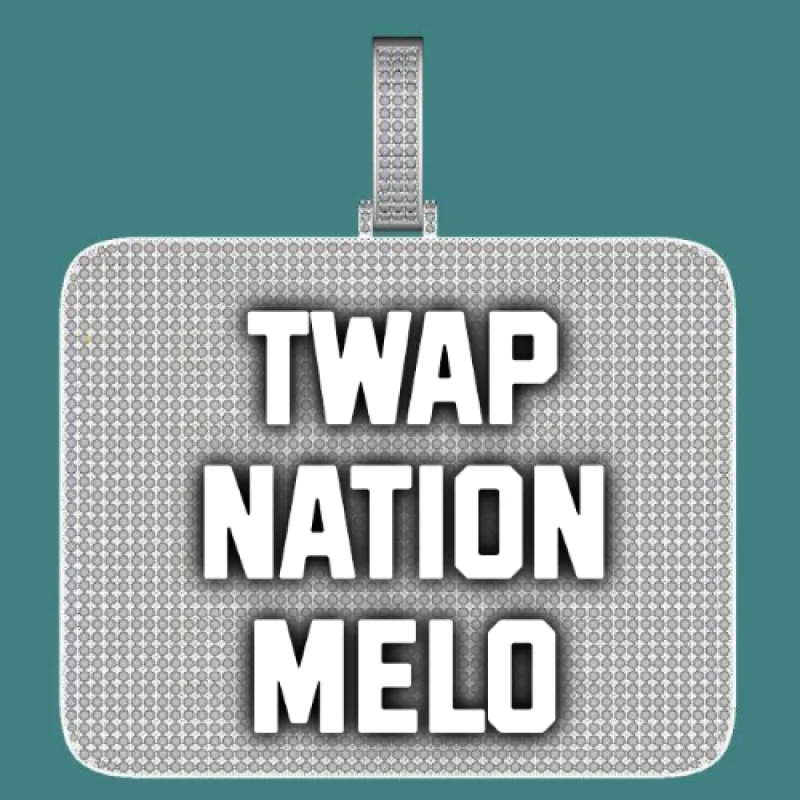 CUSTOM LETTER NECKLACE 3D BIG SQUARE sold by The GUU Shop