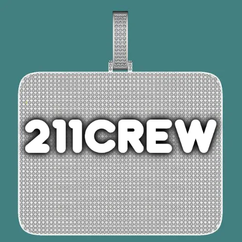 CUSTOM LETTER NECKLACE 3D BIG SQUARE sold by The GUU Shop