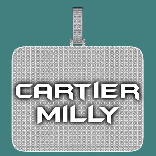 CUSTOM LETTER NECKLACE 3D BIG SQUARE sold by The GUU Shop