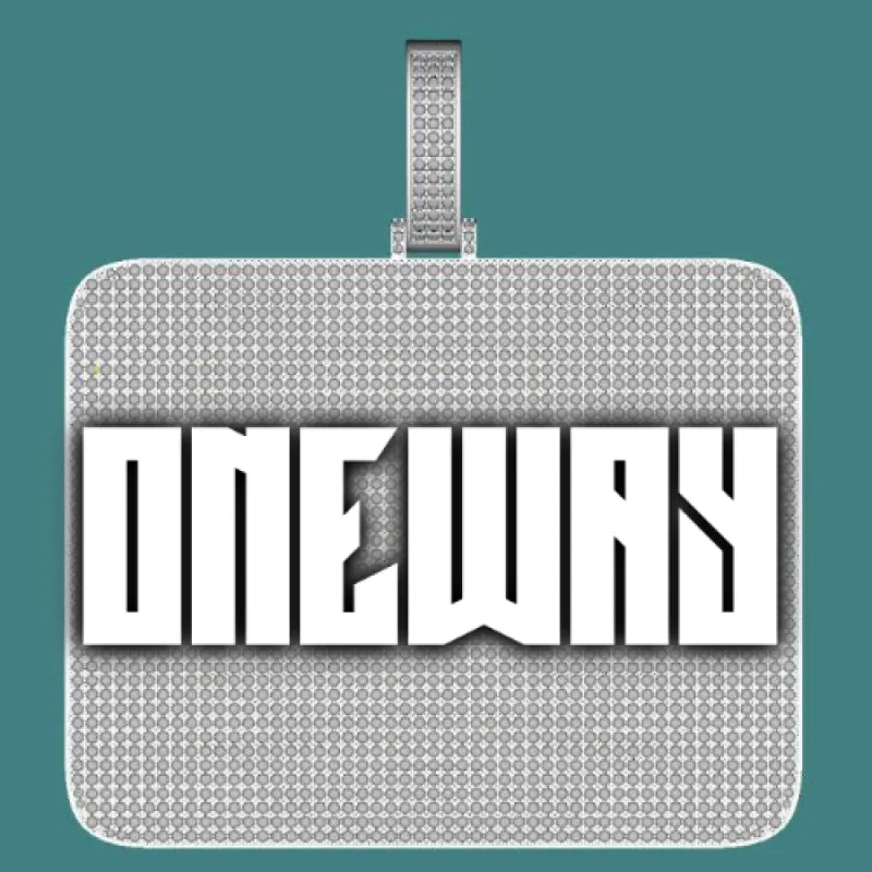 CUSTOM LETTER NECKLACE 3D BIG SQUARE sold by The GUU Shop