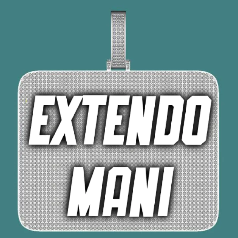 CUSTOM LETTER NECKLACE 3D BIG SQUARE sold by The GUU Shop