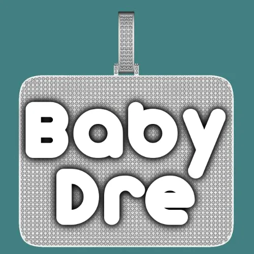 CUSTOM LETTER NECKLACE 3D BIG SQUARE sold by The GUU Shop