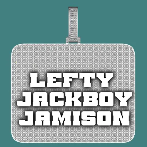 CUSTOM LETTER NECKLACE 3D BIG SQUARE sold by The GUU Shop