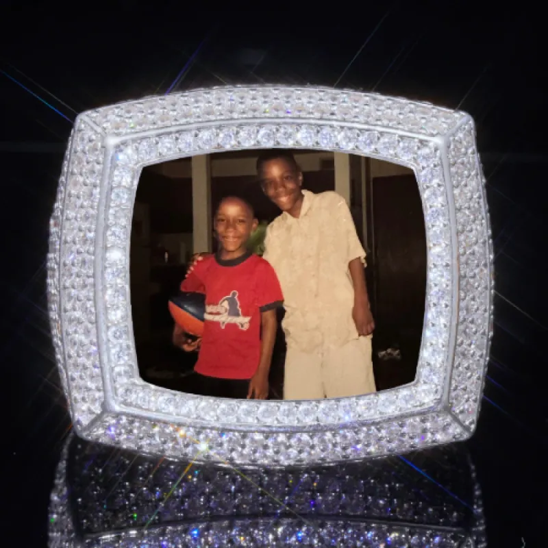 3D CUSTOM PICTURE ICED RING sold by The GUU Shop