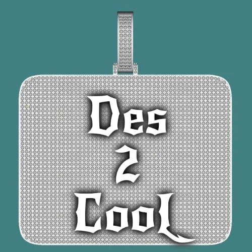 CUSTOM LETTER NECKLACE 3D BIG SQUARE sold by The GUU Shop