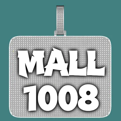 CUSTOM LETTER NECKLACE 3D BIG SQUARE sold by The GUU Shop