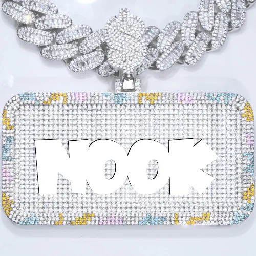 CUSTOM LETTER NECKLACE 3D COLORFUL SQUARE sold by The GUU Shop