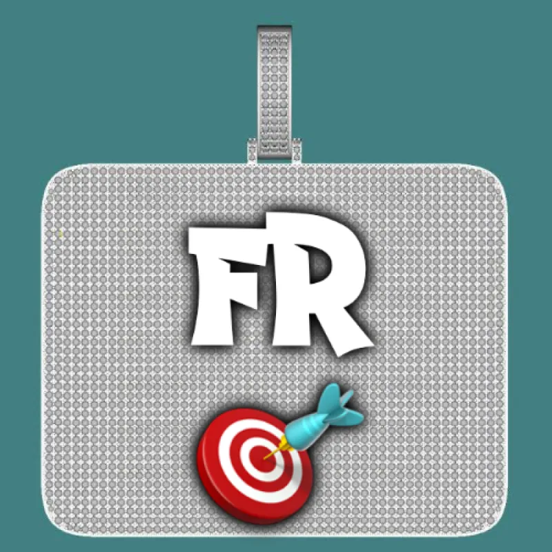 CUSTOM LETTER NECKLACE 3D BIG SQUARE sold by The GUU Shop