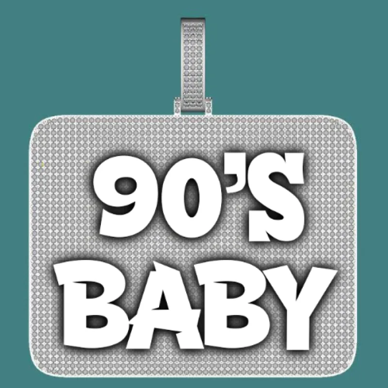 CUSTOM LETTER NECKLACE 3D BIG SQUARE sold by The GUU Shop