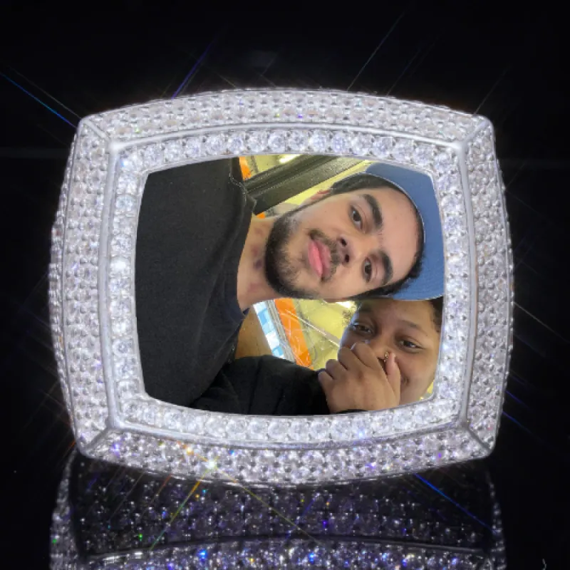 3D CUSTOM PICTURE ICED RING sold by The GUU Shop