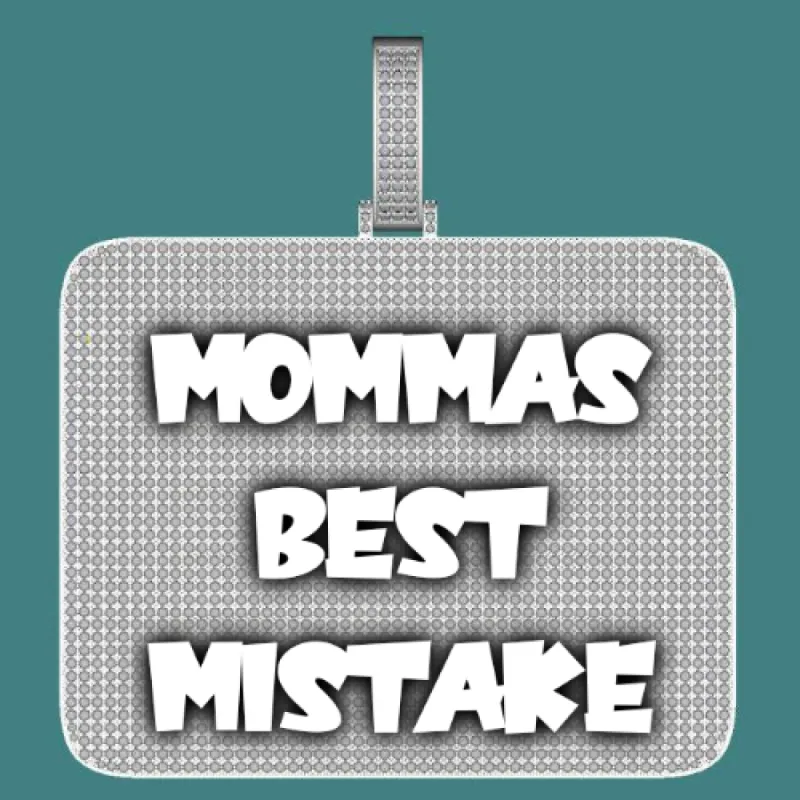 CUSTOM LETTER NECKLACE 3D BIG SQUARE sold by The GUU Shop