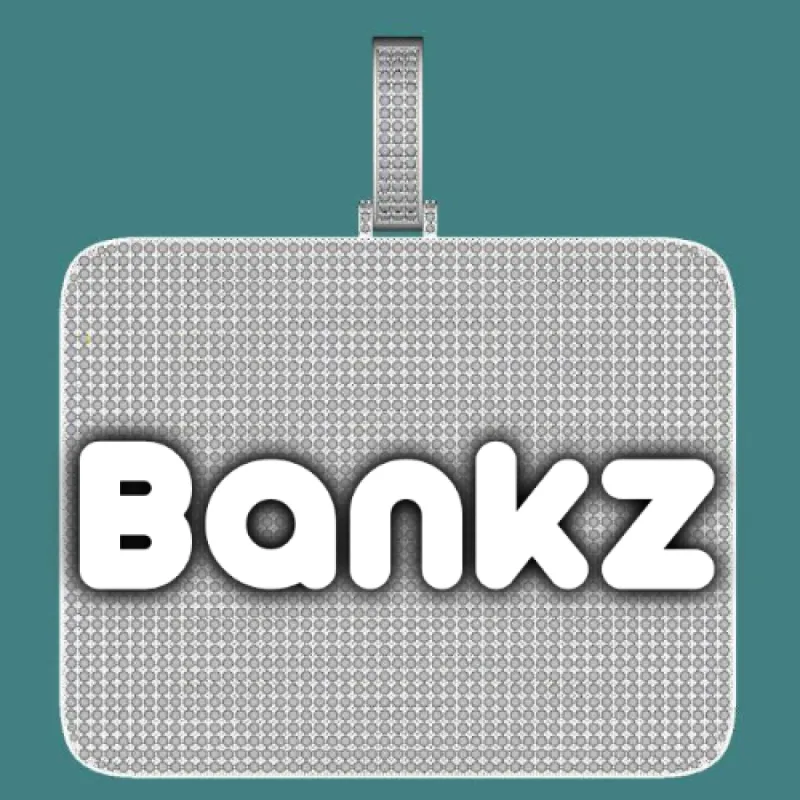 CUSTOM LETTER NECKLACE 3D BIG SQUARE sold by The GUU Shop