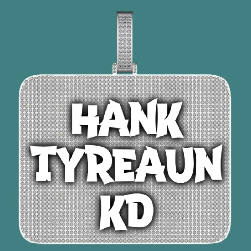 CUSTOM LETTER NECKLACE 3D BIG SQUARE sold by The GUU Shop