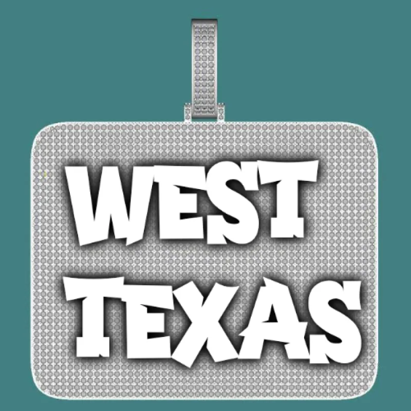 CUSTOM LETTER NECKLACE 3D BIG SQUARE sold by The GUU Shop