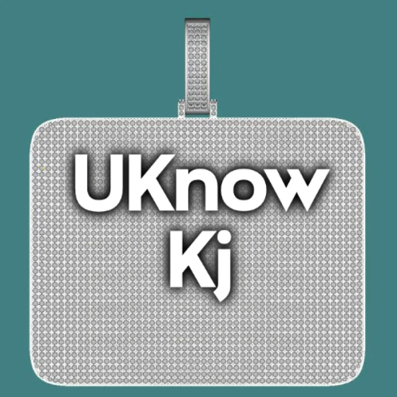 CUSTOM LETTER NECKLACE 3D BIG SQUARE sold by The GUU Shop