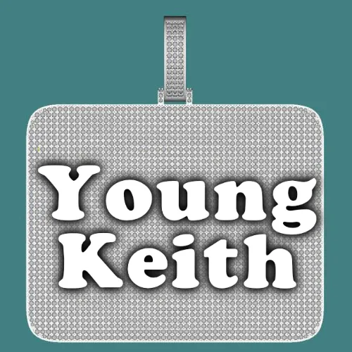 CUSTOM LETTER NECKLACE 3D BIG SQUARE sold by The GUU Shop