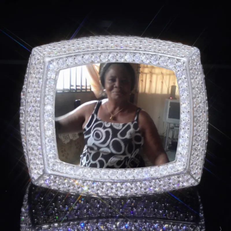 3D CUSTOM PICTURE ICED RING sold by The GUU Shop