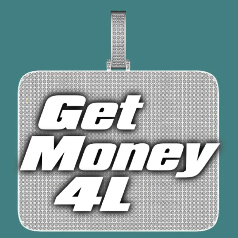 CUSTOM LETTER NECKLACE 3D BIG SQUARE sold by The GUU Shop