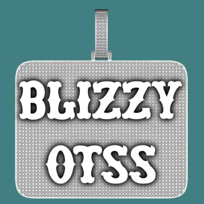 CUSTOM LETTER NECKLACE 3D BIG SQUARE sold by The GUU Shop