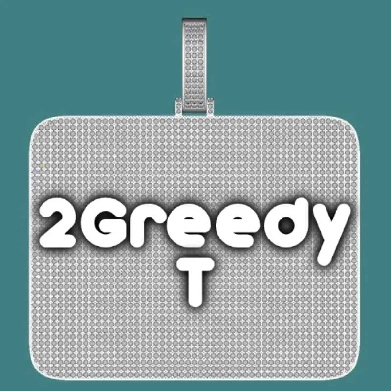 CUSTOM LETTER NECKLACE 3D BIG SQUARE sold by The GUU Shop