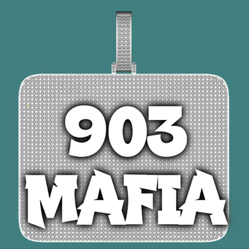 CUSTOM LETTER NECKLACE 3D BIG SQUARE sold by The GUU Shop