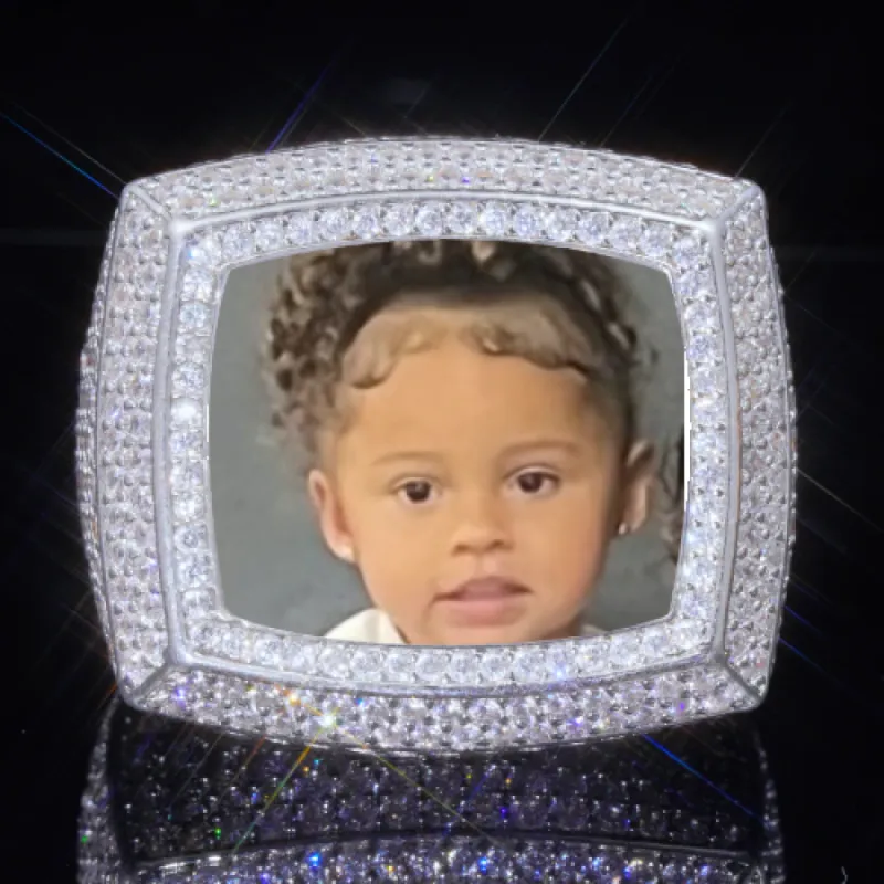 3D CUSTOM PICTURE ICED RING sold by The GUU Shop