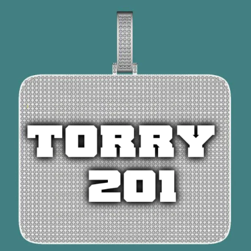 CUSTOM LETTER NECKLACE 3D BIG SQUARE sold by The GUU Shop