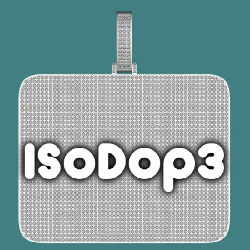 CUSTOM LETTER NECKLACE 3D BIG SQUARE sold by The GUU Shop