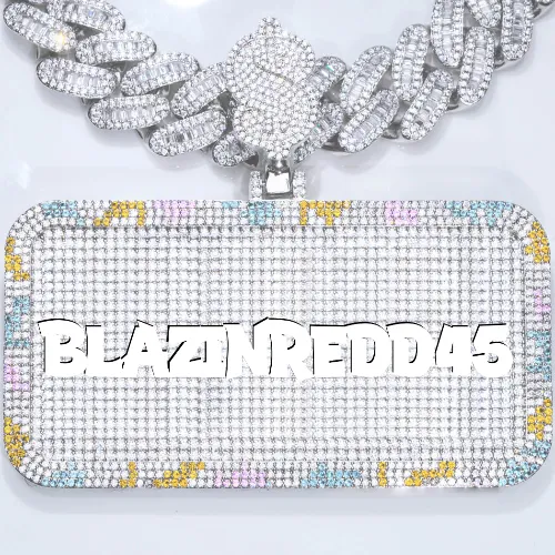 CUSTOM LETTER NECKLACE 3D COLORFUL SQUARE sold by The GUU Shop