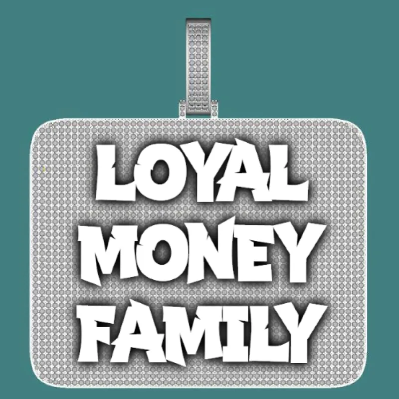 CUSTOM LETTER NECKLACE 3D BIG SQUARE sold by The GUU Shop