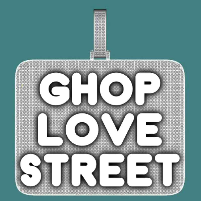 CUSTOM LETTER NECKLACE 3D BIG SQUARE sold by The GUU Shop