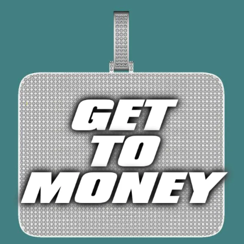 CUSTOM LETTER NECKLACE 3D BIG SQUARE sold by The GUU Shop