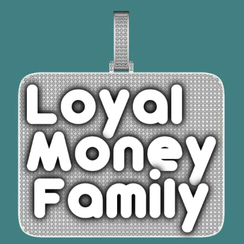 CUSTOM LETTER NECKLACE 3D BIG SQUARE sold by The GUU Shop