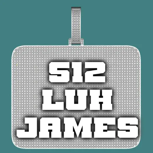 CUSTOM LETTER NECKLACE 3D BIG SQUARE sold by The GUU Shop