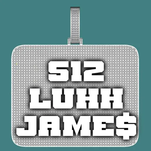 CUSTOM LETTER NECKLACE 3D BIG SQUARE sold by The GUU Shop