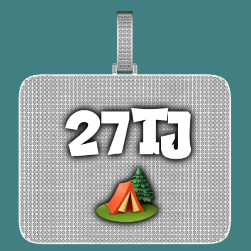 CUSTOM LETTER NECKLACE 3D BIG SQUARE sold by The GUU Shop