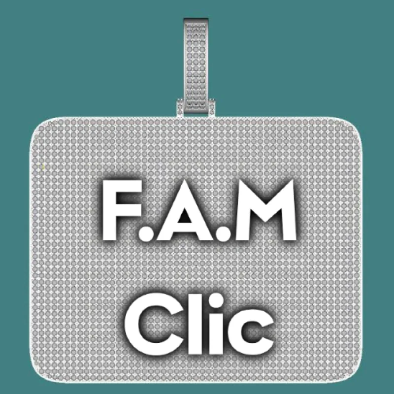 CUSTOM LETTER NECKLACE 3D BIG SQUARE sold by The GUU Shop