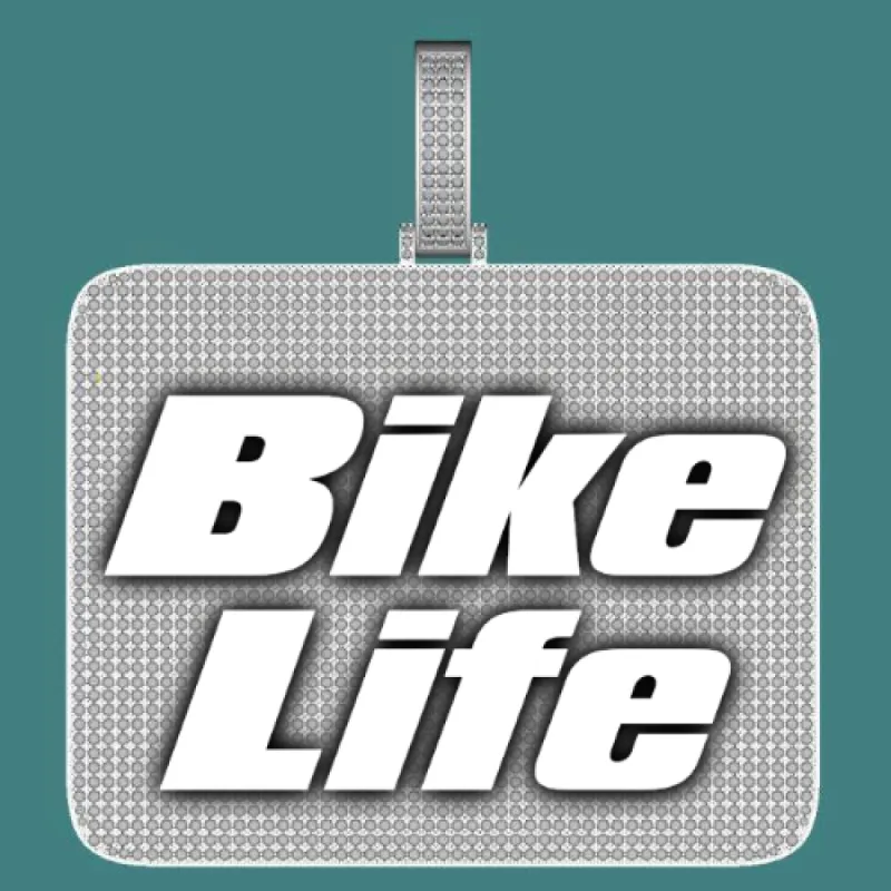 CUSTOM LETTER NECKLACE 3D BIG SQUARE sold by The GUU Shop