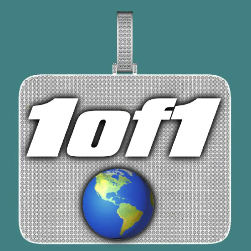 CUSTOM LETTER NECKLACE 3D BIG SQUARE sold by The GUU Shop