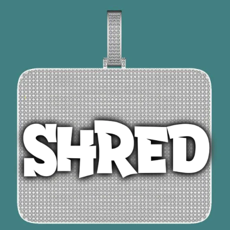 CUSTOM LETTER NECKLACE 3D BIG SQUARE sold by The GUU Shop