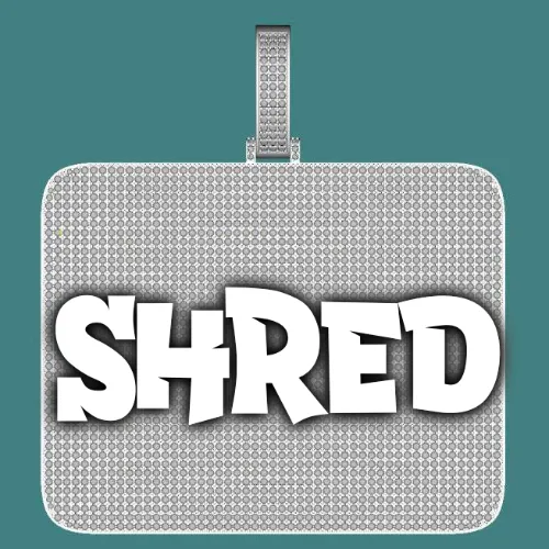 CUSTOM LETTER NECKLACE 3D BIG SQUARE sold by The GUU Shop